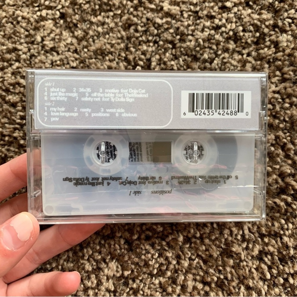 NEW Ariana Grande Positions Frosted White Cassette - Picture 5 of 6